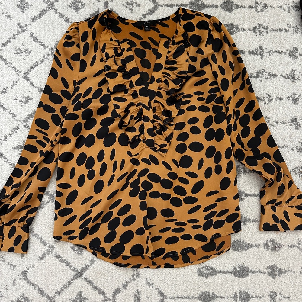 Stylish Black and Tan Women's Top